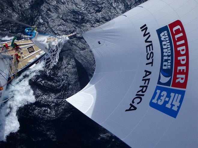 Invest Africa crew in the Clipper Round the World Yacht Race. © Clipper Ventures PLC . http://www.clipperroundtheworld.com